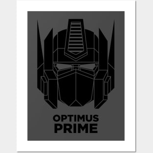 Optimus Prime (black) Posters and Art